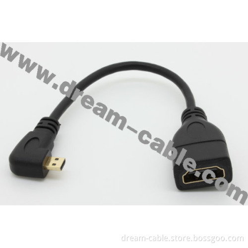 Right Angle Micro HDMI Cable for Smartphone